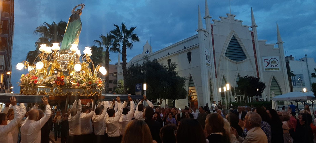La Purísima, peregrina en el Sagrado Corazón