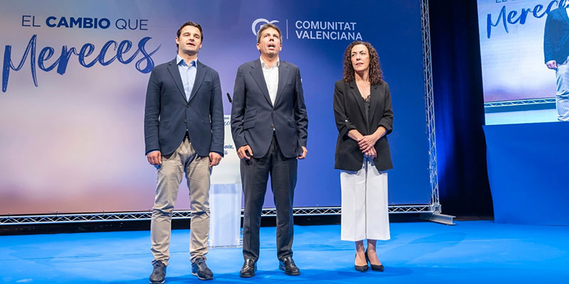 El candidato del PP a la Generalitat, Carlos Mazón se une a Eduardo Dolón en la recta final de campaña