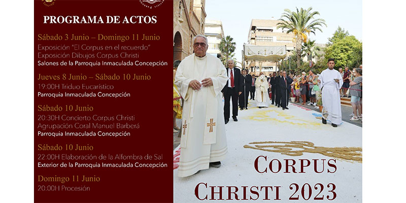 La Hermandad del Santísimo Sacramento informa del programa de actos del Corpus Christi