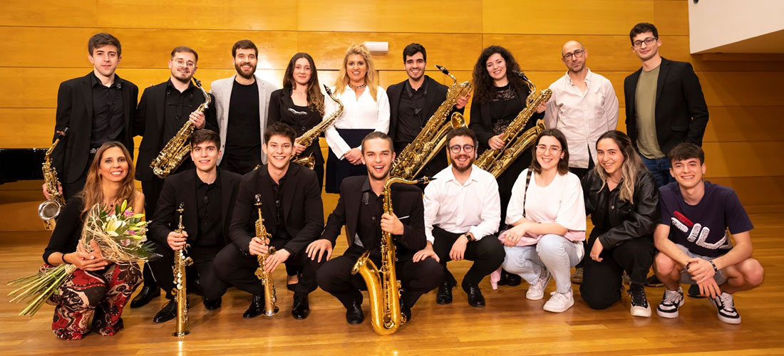 Brillante concierto del aula de saxofón del Conservatorio de Murcia
