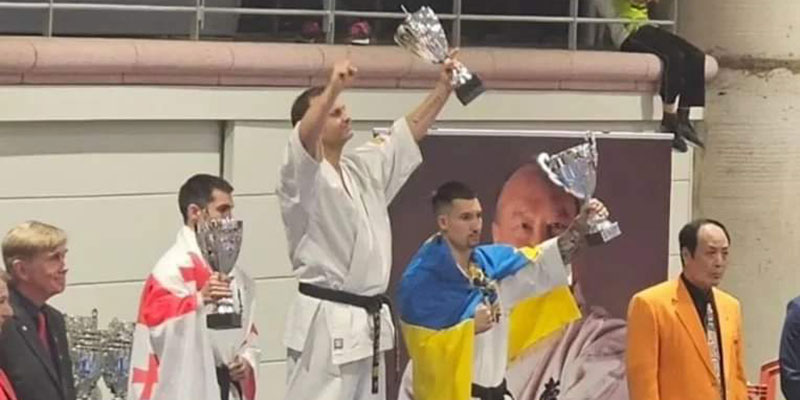 Jaime G, del Saito Dojo Karate, campeón de Europa y 3º Máster