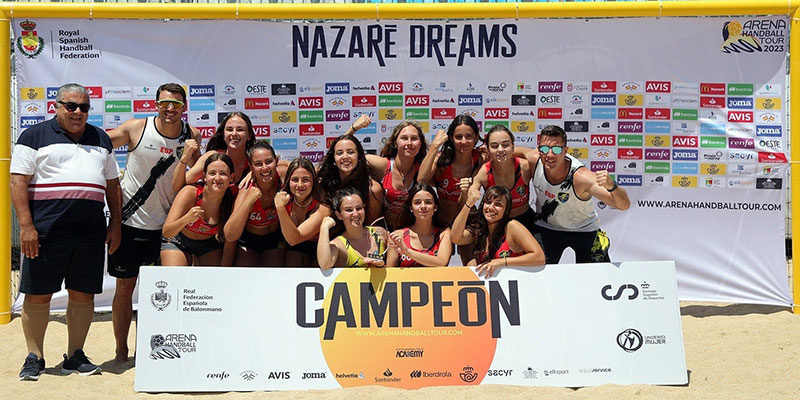 El Club Balonmano Playa Rayito Salinero triunfa en el Campeonato Arena Mil de Nazaré