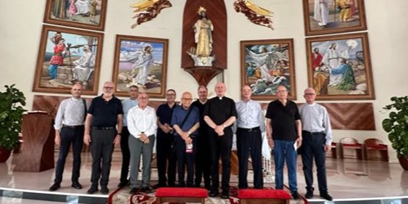 Los canónigos del Cabildo Catedralicio ganan el Jubileo peregrinando al Sagrado Corazón