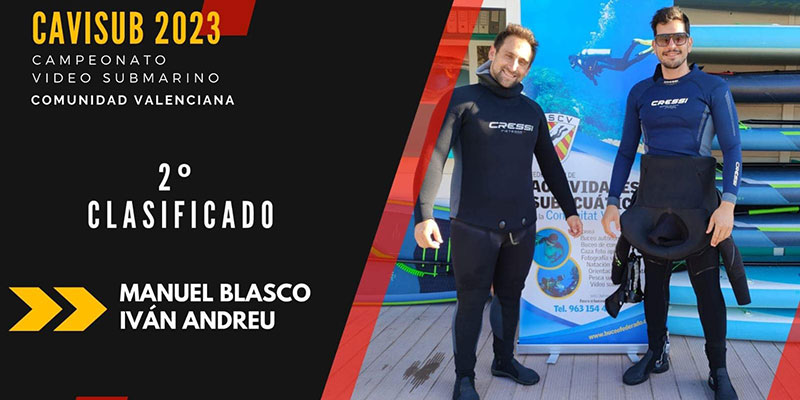 Dos buceadores del BurbuSub, subcampeones de la CV en el Autonómico de Videosubmarino