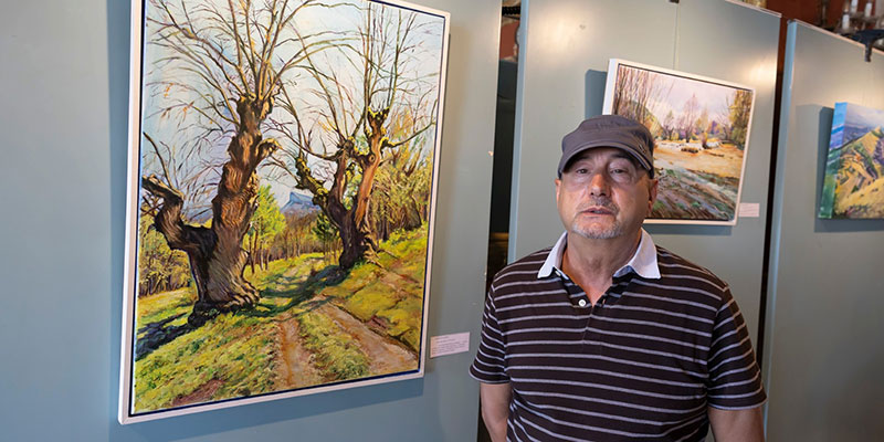 El Casino acogió una exposición de Carlos Hortigüela