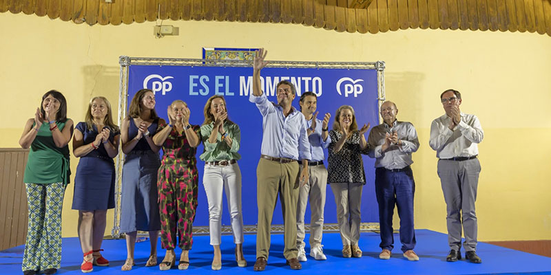 Carlos Mazón pidió todo el apoyo para Feijjó en el Parque de la Estación
