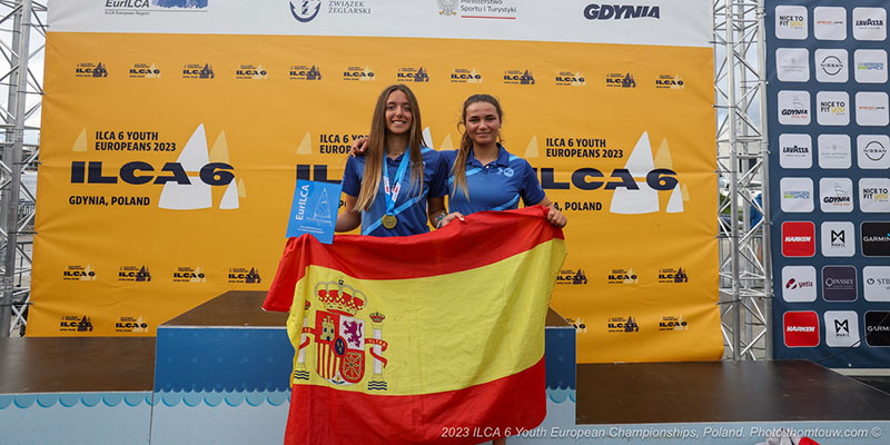 Adriana Castro, 1ª clasificada española en el Europeo Juvenil de ILCA 6