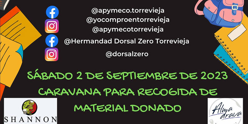 En marcha la IV campaña ‘Vuelta al cole’ de Apymeco y Dorsal Zero