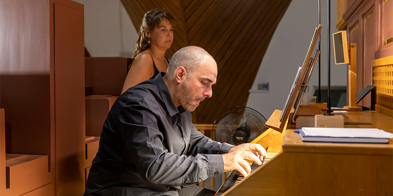 Juan de la Rubia ofreció un concierto irrepetible en el Festival Internacional de Órgano del Sagrado Corazón