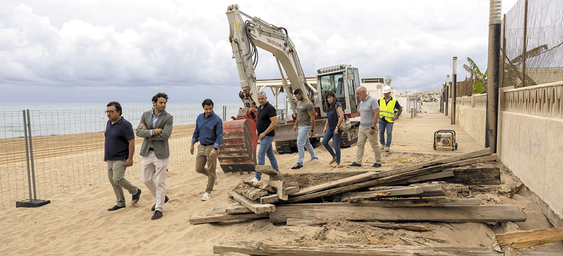 Las obras de reparación de la senda peatonal de La Mata han comenzado