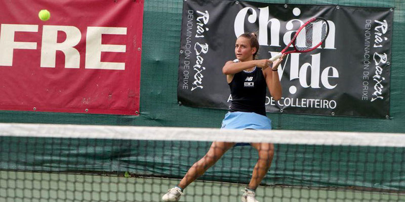 Charo Esquiva, del Club de Tenis, cayó en la semifinal del WTA de Vigo