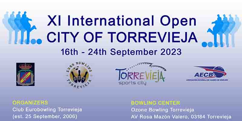 Del 16 al 24 de septiembre se disputará el XI Open Internacional de Bowling ‘Ciudad de Torrevieja’ 2023