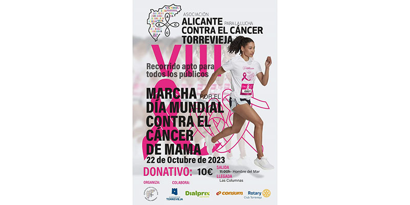 Mesas informativas y marcha en el Día Mundial contra el Cáncer de Mama