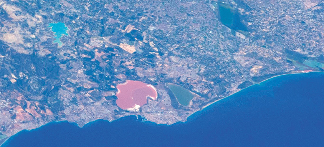 Torrevieja vista desde la Estación Espacial Internacional