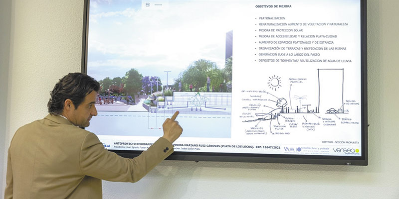 El proyecto de la reurbanización del paseo de la playa de Los Locos se amplía en más de cinco mil metros cuadrados