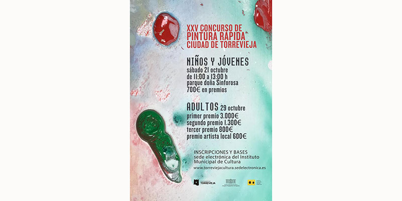 Convocado el XXV Concurso de Pintura Rápida “Ciudad de Torrevieja”