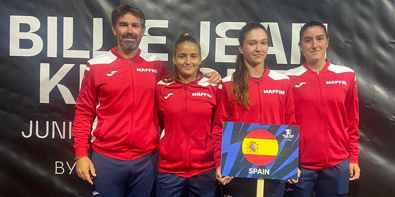 Charo Esquiva y Emilio Viuda, en el mundial de tenis por naciones de Córdoba