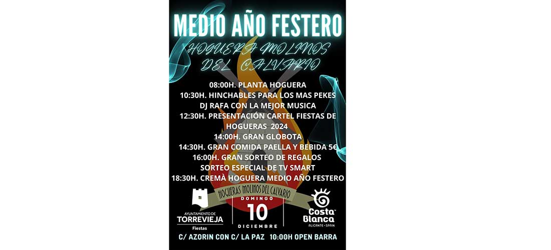 La Hoguera Molinos del Calvario celebrará su medio año festero con la cremá de un monumento fogueril