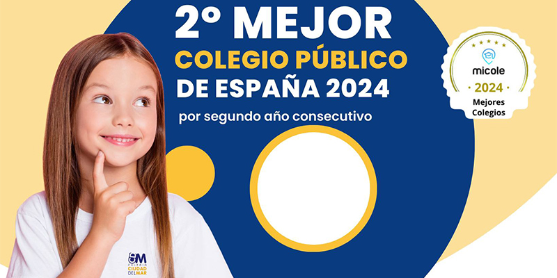 El ranking de Micole sitúa al CEIP Ciudad del Mar como segundo mejor colegio público de España 2024