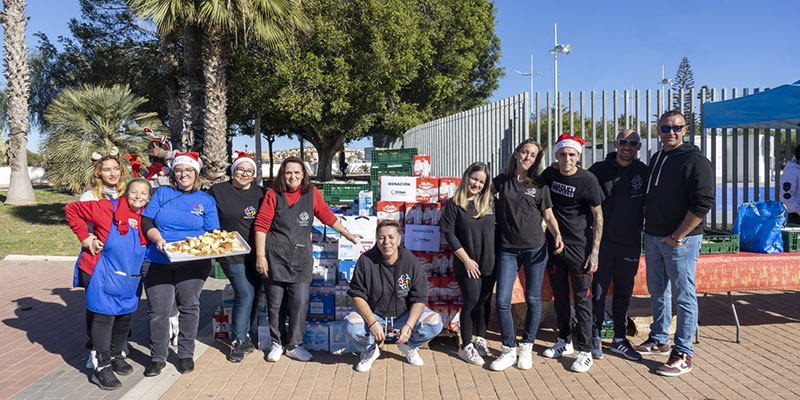 Las X Jornadas Deportivas Solidarias recaudaron 4.000 kg de alimentos