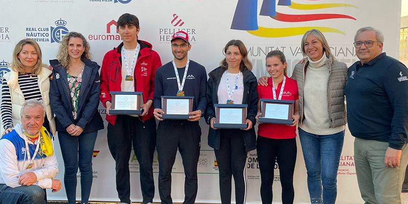 Podio para el RCNT en la 9ª Olympic Week CV en Flying Dutchman, Techno-293, IQFoil e ILCA 4