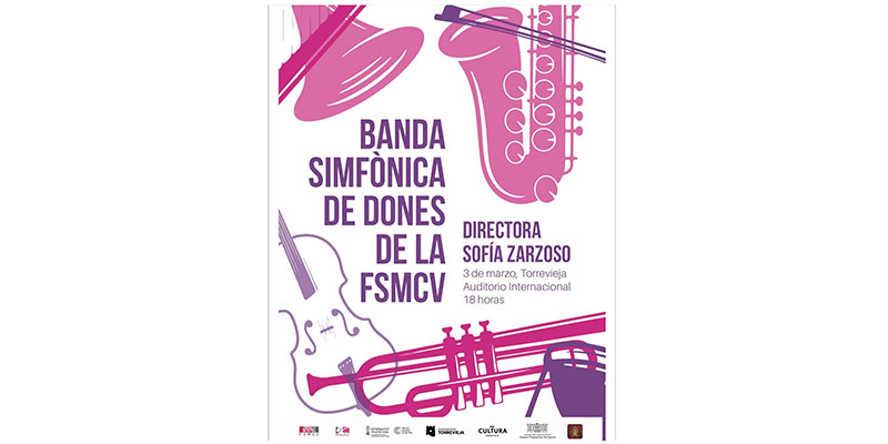 Hoy sábado ofrece un concierto en el Auditorio la Banda Sinfónica de Dones de la FSMCV