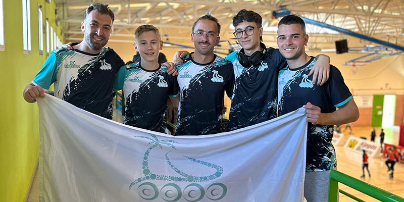 El equipo masculino del Club de Patinaje, primero en la 1ª etapa de la Liga Nacional de Inline Freestyle de 2ª división