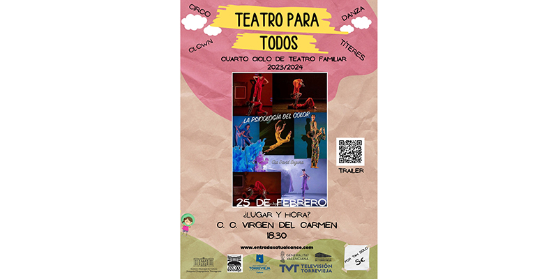 Este domingo se representa ‘La psicología del color’, dentro del ciclo ‘Teatro para todos’