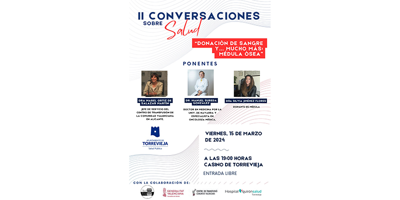 El 15 de marzo se celebra la segunda edición de ‘Conversaciones sobre Salud’