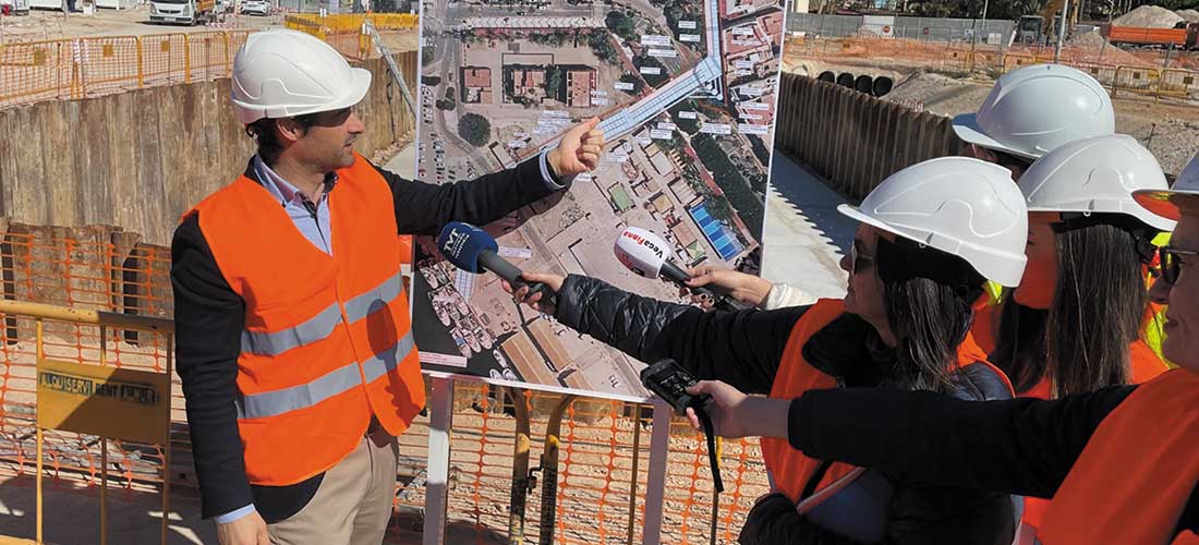 Avanza la actuación de evacuación de aguas de la Rambla de Juan Mateo