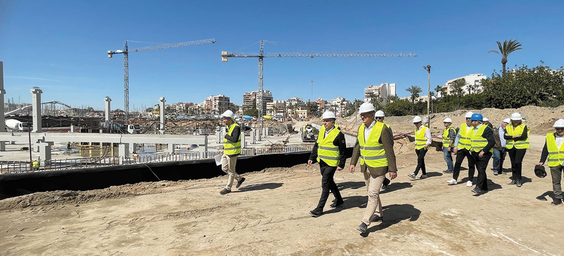 El Director General de Puertos de la Generalitat visita las obras del puerto de Torrevieja