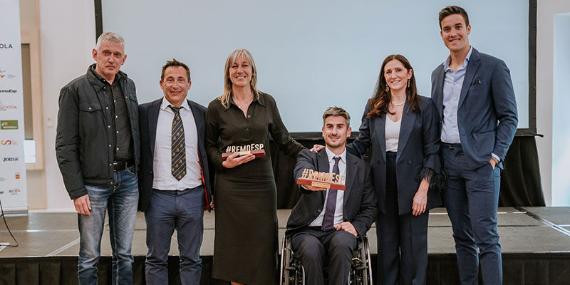 Javi García recibió el Premio Paralímpico en la XV Gala Premios Remo Español