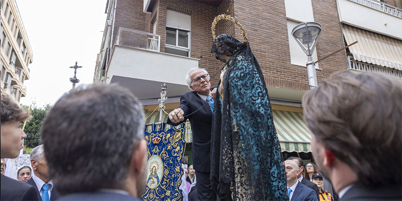 Manuel Pizana descubrió el rostro de La Purísima  en el Encuentro de Resurrección
