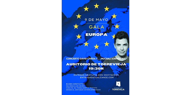 va3362-CARTEL GALA DÍA DE EUROPA 2024 David Civera actuará el 9 de mayo en la Gala del Día de Europa 2024