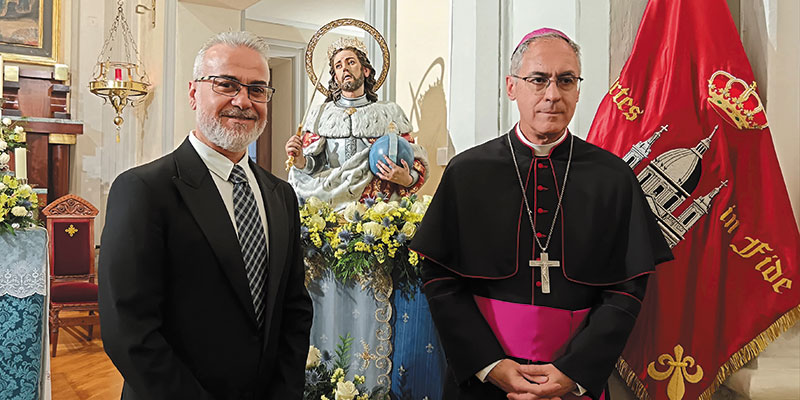 Bendecido en Zaragoza un busto de San Fernando de Víctor García para la Real Parroquia Castrense