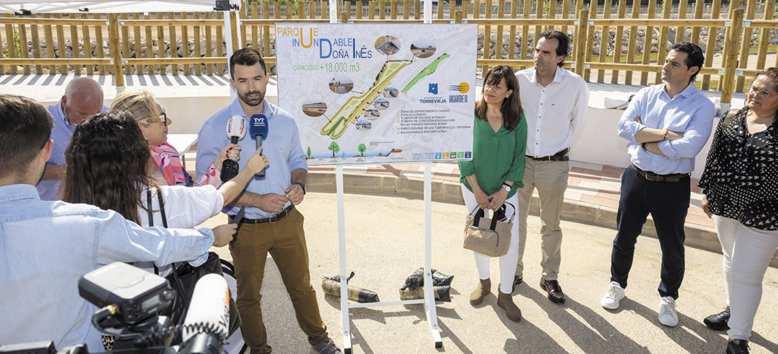 Abre al público la balsa de laminación de aguas pluviales y parque inundable junto a la N-332, en la urbanización Doña Inés