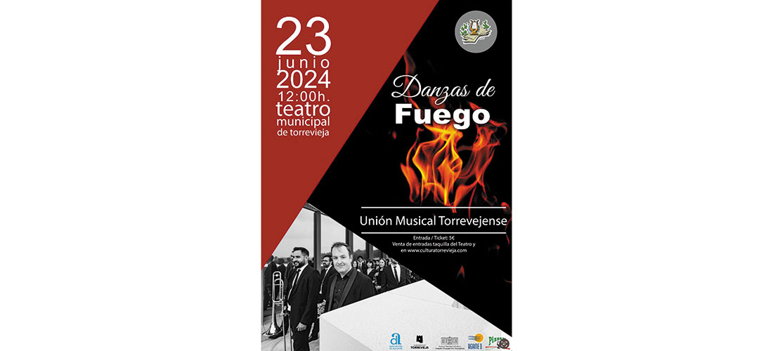 La Unión Musical  Torrevejense presenta  “Danzas de fuego”  este domingo