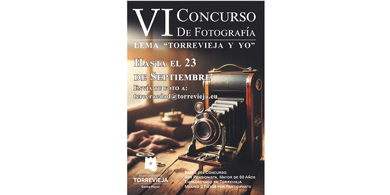 Abierto el plazo para participar en el VI Concurso de Fotografía Homenaje al Mayor