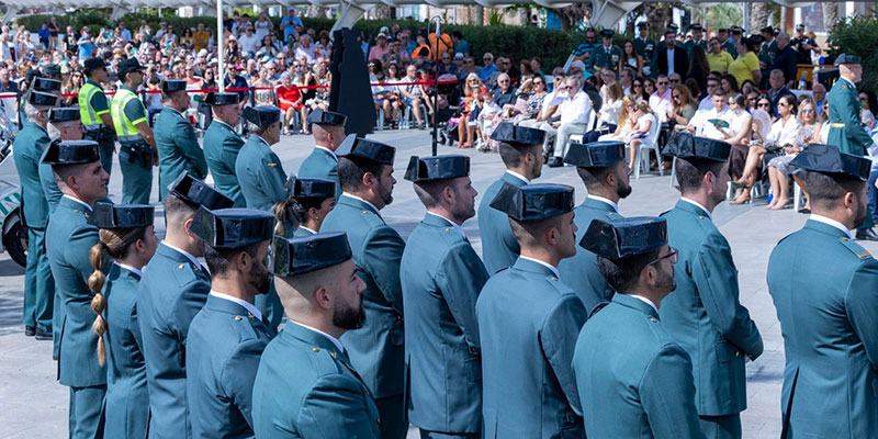 Honores a la patrona de la Guardia Civil