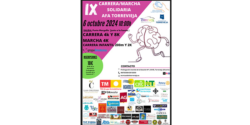 va3383-carrera Todo listo para la IX Carrera/Marcha Solidaria de AFA Torrevieja