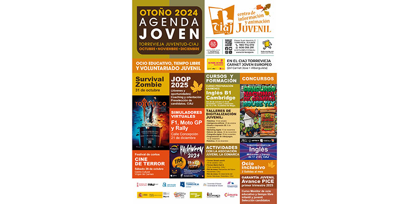 va3384-TORREVIEJA-AGENDA-JOVEN-OTONŽO-2024- Juventud presenta su agenda joven de otoño 2024 para los meses de octubre, noviembre y diciembre