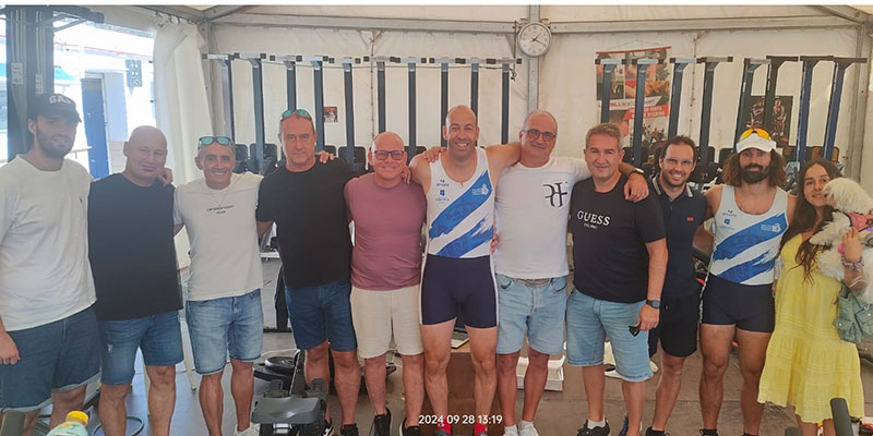 José Daniel Martínez y Rubén Zurdo del RCNT compiten en el IV Open de Remo Indoor