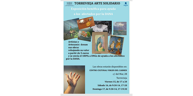 VA3389-ARTE-SOLIDARIO ‘Torrevieja arte solidario’, una exposición benéfica