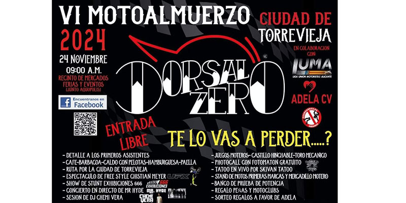 VA3389-dorsal-zero Solidaridad y espectáculo en el VI Motoalmuerzo Dorsal Zero