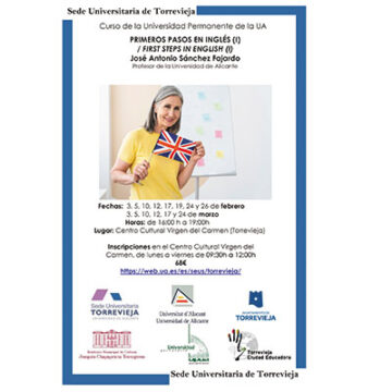 La sede de la UA en Torrevieja oferta el curso “Primeros pasos en inglés. Nivel 1” 