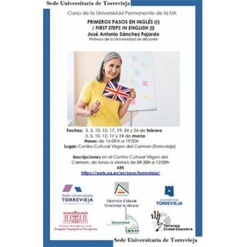 va3395-ingles La sede de la UA oferta el curso ‘Primeros pasos en inglés. Nivel 1’