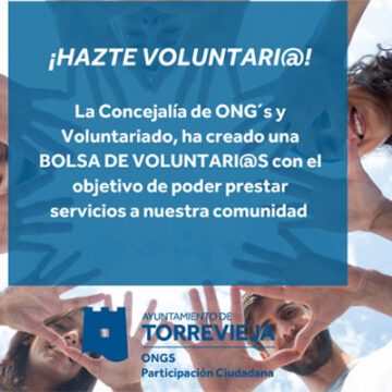 La Concejalía de ONGs crea una bolsa de voluntarios