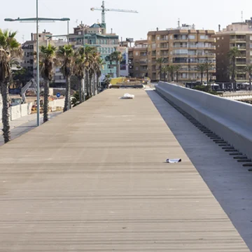 En agosto finalizan las obras de repavimentación y reparación del dique de Levante