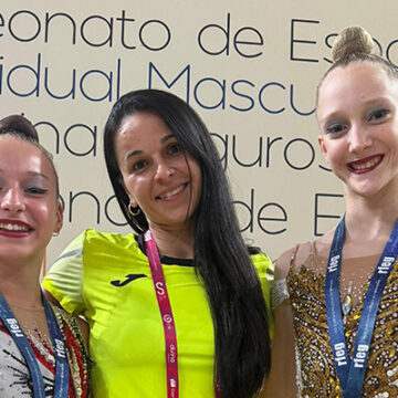 El club torrevejense de gimnasia rítmica Jennifer Colino consigue tres platas y un bronce en el Campeonato de España absoluto individual