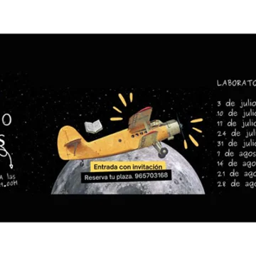 “Laboratorio de Cuentos” en el patio de la Biblioteca “Carmen Jalón”